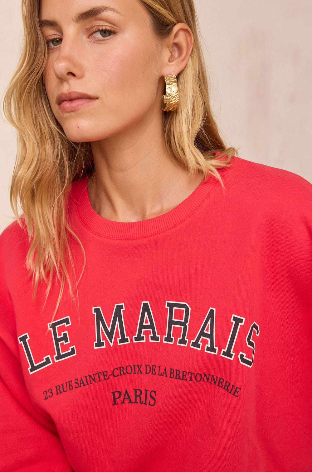 Cotton sweatshirt MARAIS;${refinementColor}