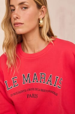 Cotton sweatshirt MARAIS;${refinementColor}