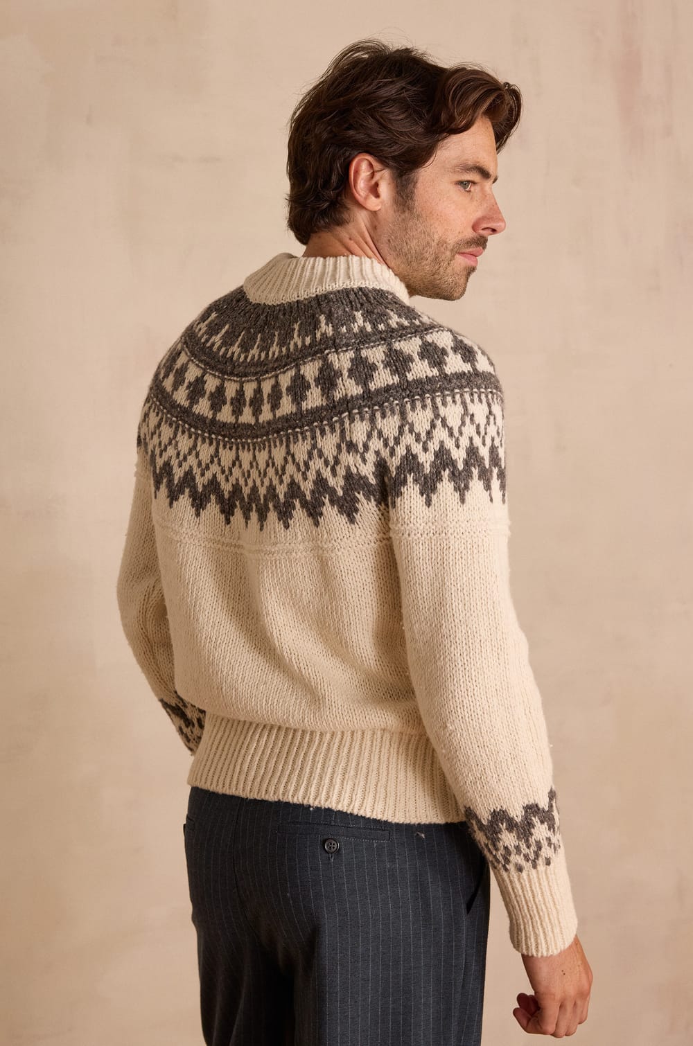Unisex turtleneck jumper TEMERAIRE in wool;${refinementColor}