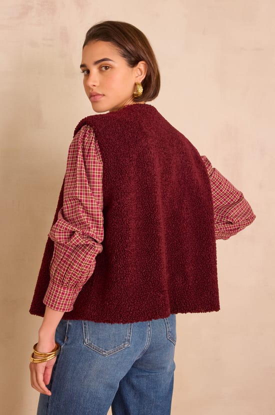 Strickjacke ohne Ärmel SHARON;${refinementColor}