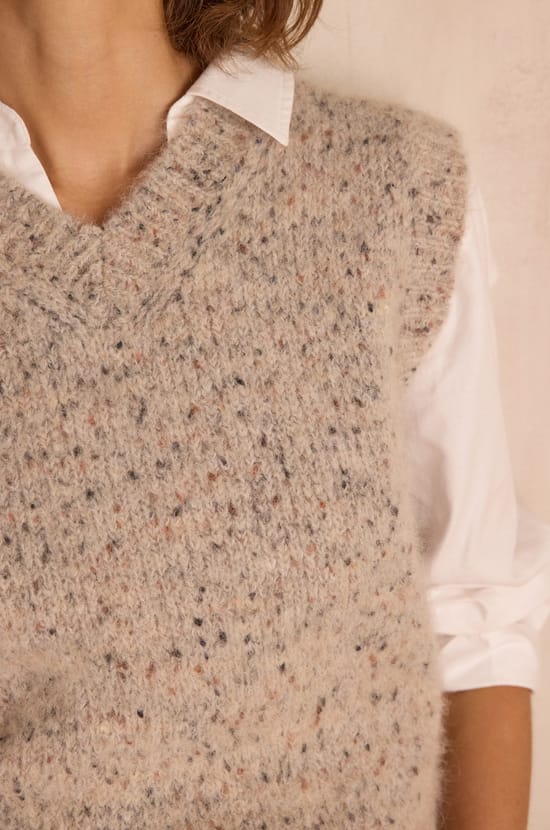 Pull sans manches BERNICE en alpaga;${refinementColor}