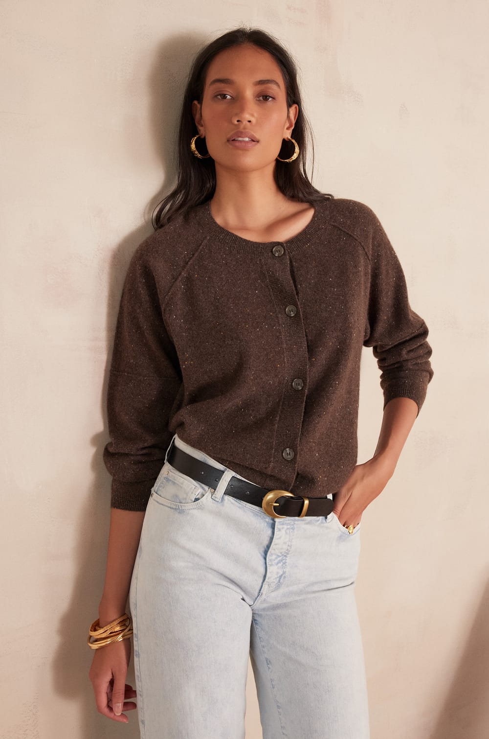 Cardigan BILLY BIS en 100% cachemire;${refinementColor}