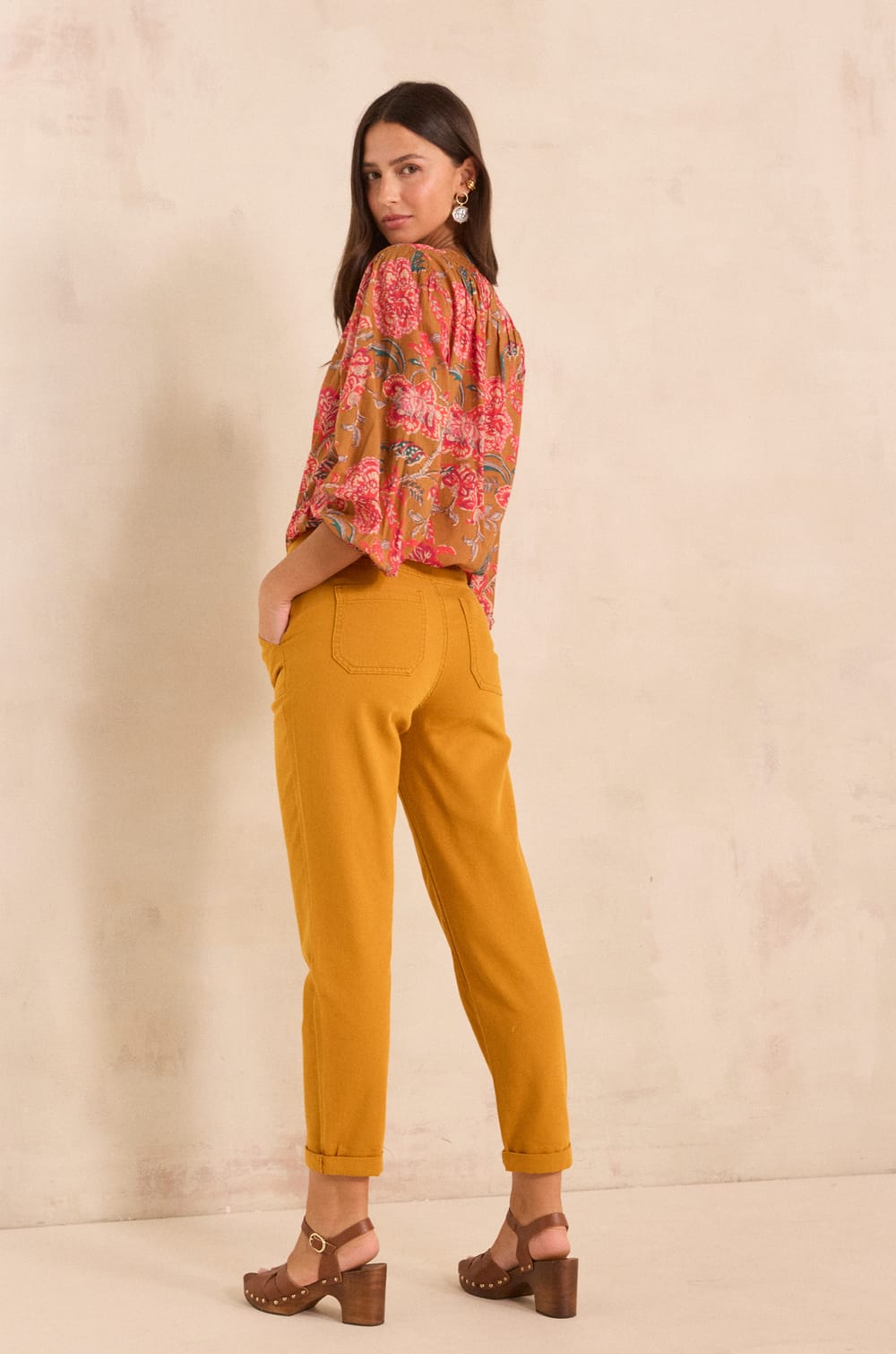 NALLA cotton trousers;${refinementColor}