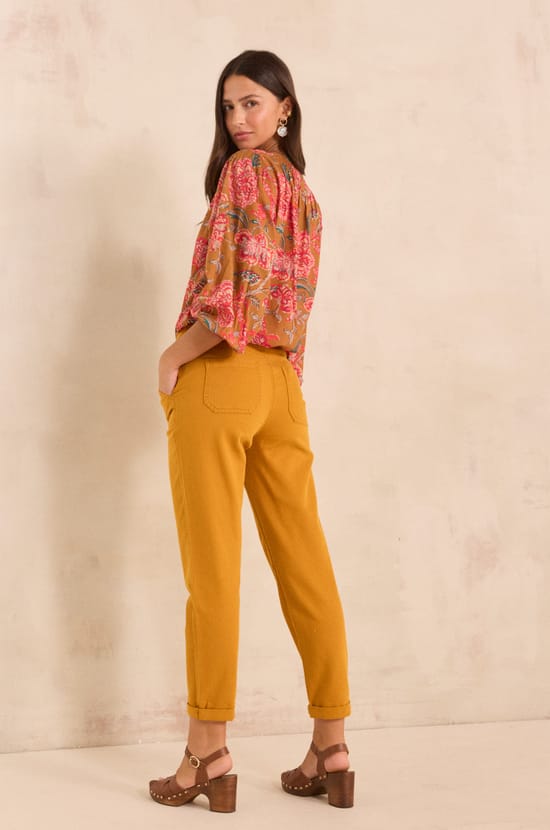 NALLA cotton trousers;${refinementColor}