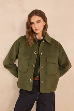 CLEA gem&ecirc;leerd wollen jack;${refinementColor}