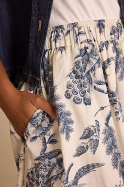 BRUNE cotton skirt;${refinementColor}