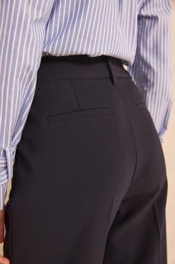 Loose fit navy pants LOLA;${refinementColor}
