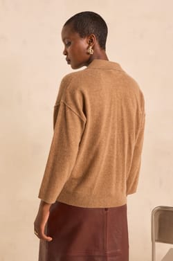 Long sleeve cashmere sweater ALICIA;${refinementColor}