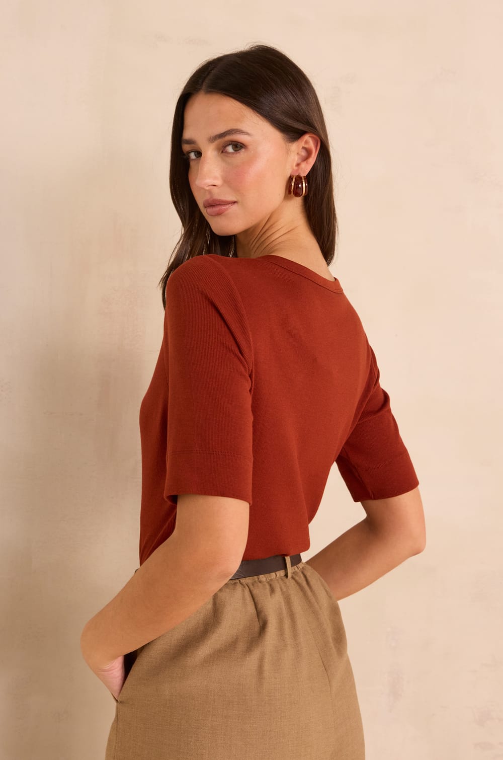 3/4 Sleeve T-shirt TESSY;${refinementColor}