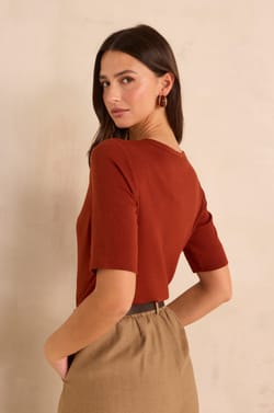 3/4 Sleeve T-shirt TESSY;${refinementColor}
