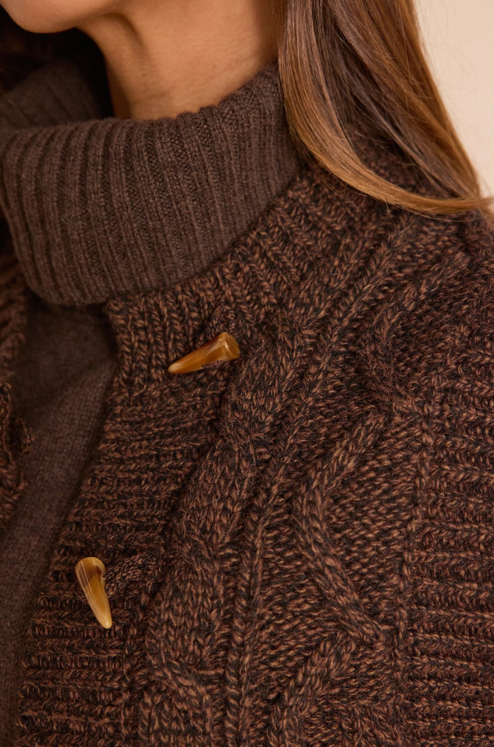 BARNEY sleeveless cable-knit wool gilet;${refinementColor}