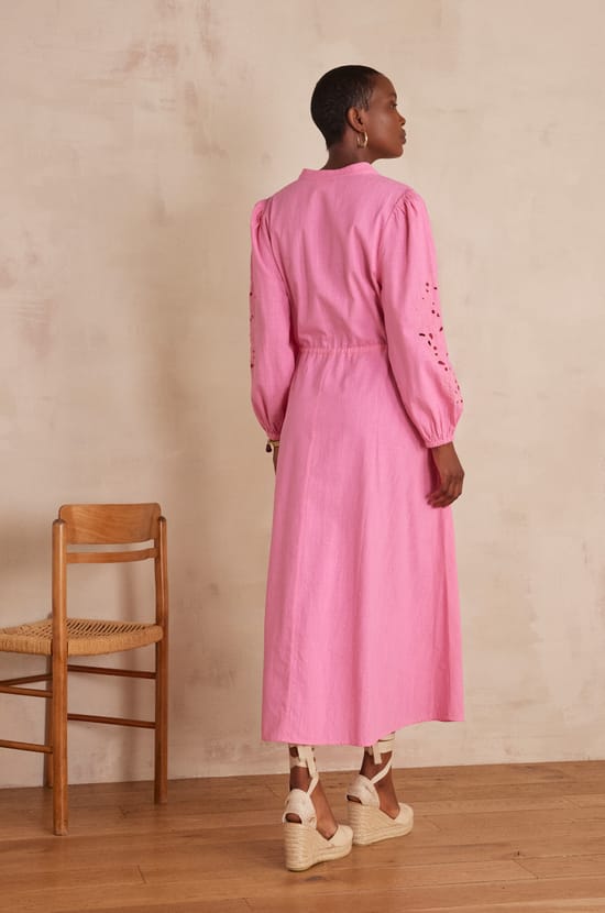 Robe longue LIVE en coton;${refinementColor}