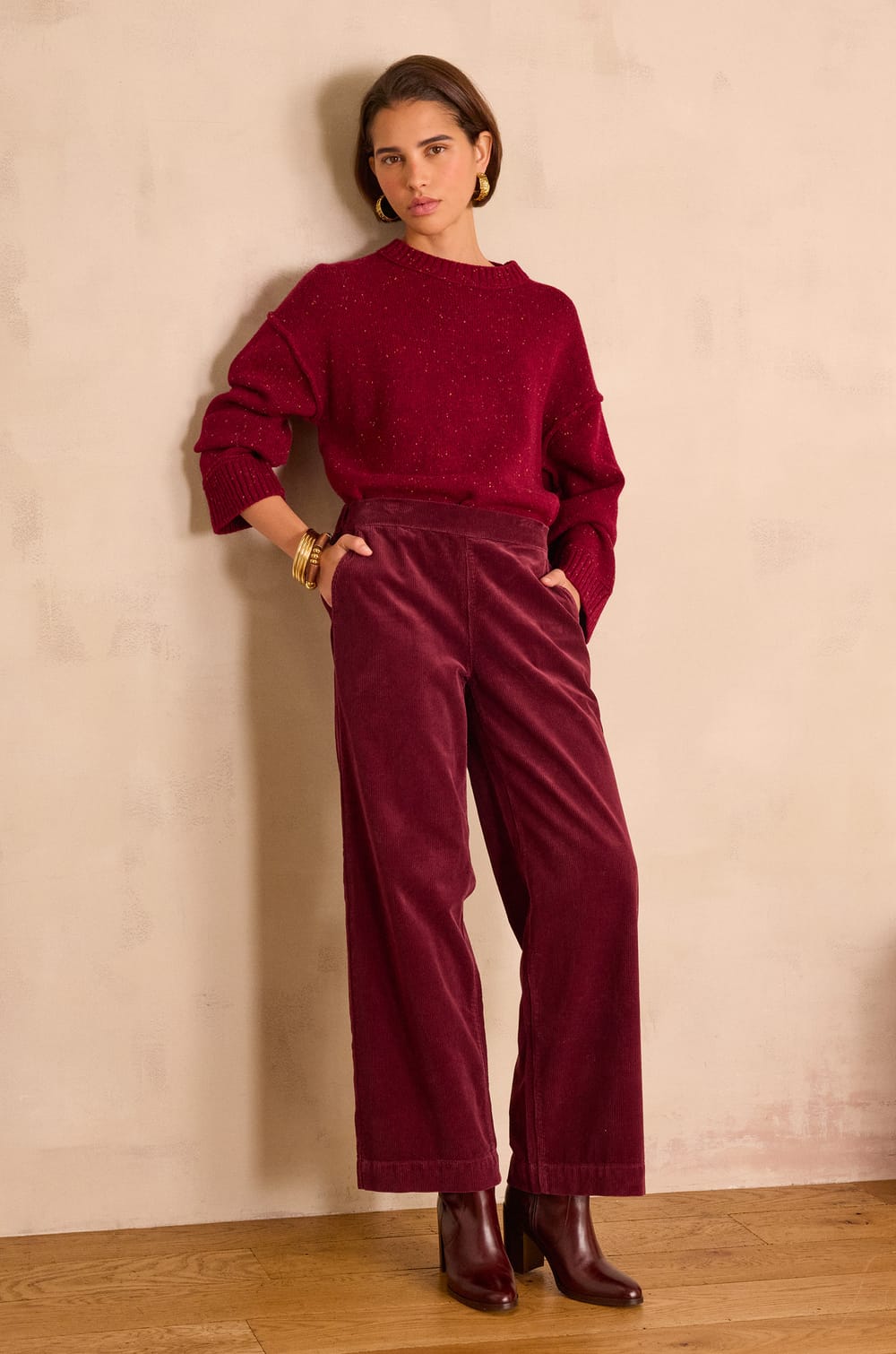 MARTIN wide-leg corduroy trousers;${refinementColor}