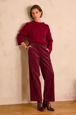 Brede broek MARTIN in ribfluweel;${refinementColor}