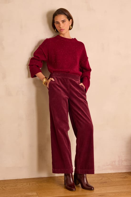 Brede broek MARTIN in ribfluweel;${refinementColor}