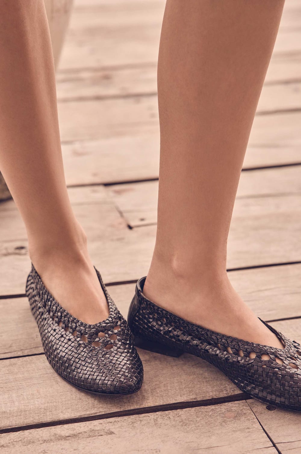 100% Leather SANTIAGO Ballet Flats;${refinementColor}