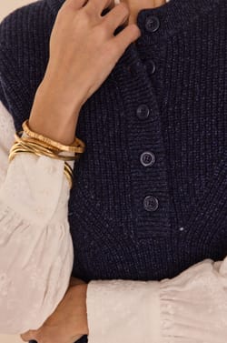 POPPY sleeveless jumper;${refinementColor}