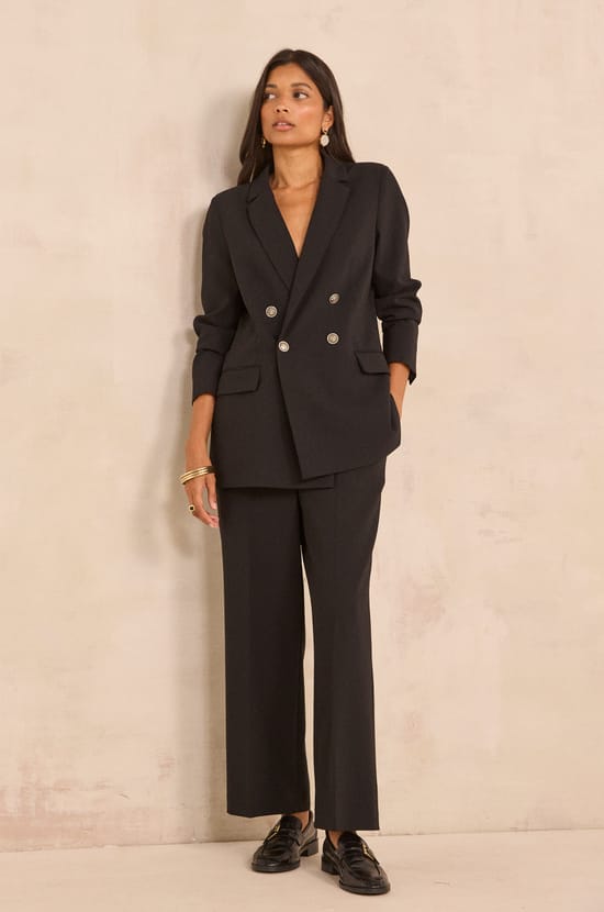 Pantalon large noir LOLA;${refinementColor}