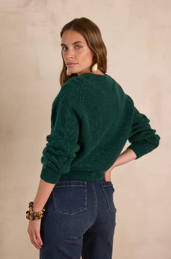 BRUNO Jumper in wool and mohair;${refinementColor}