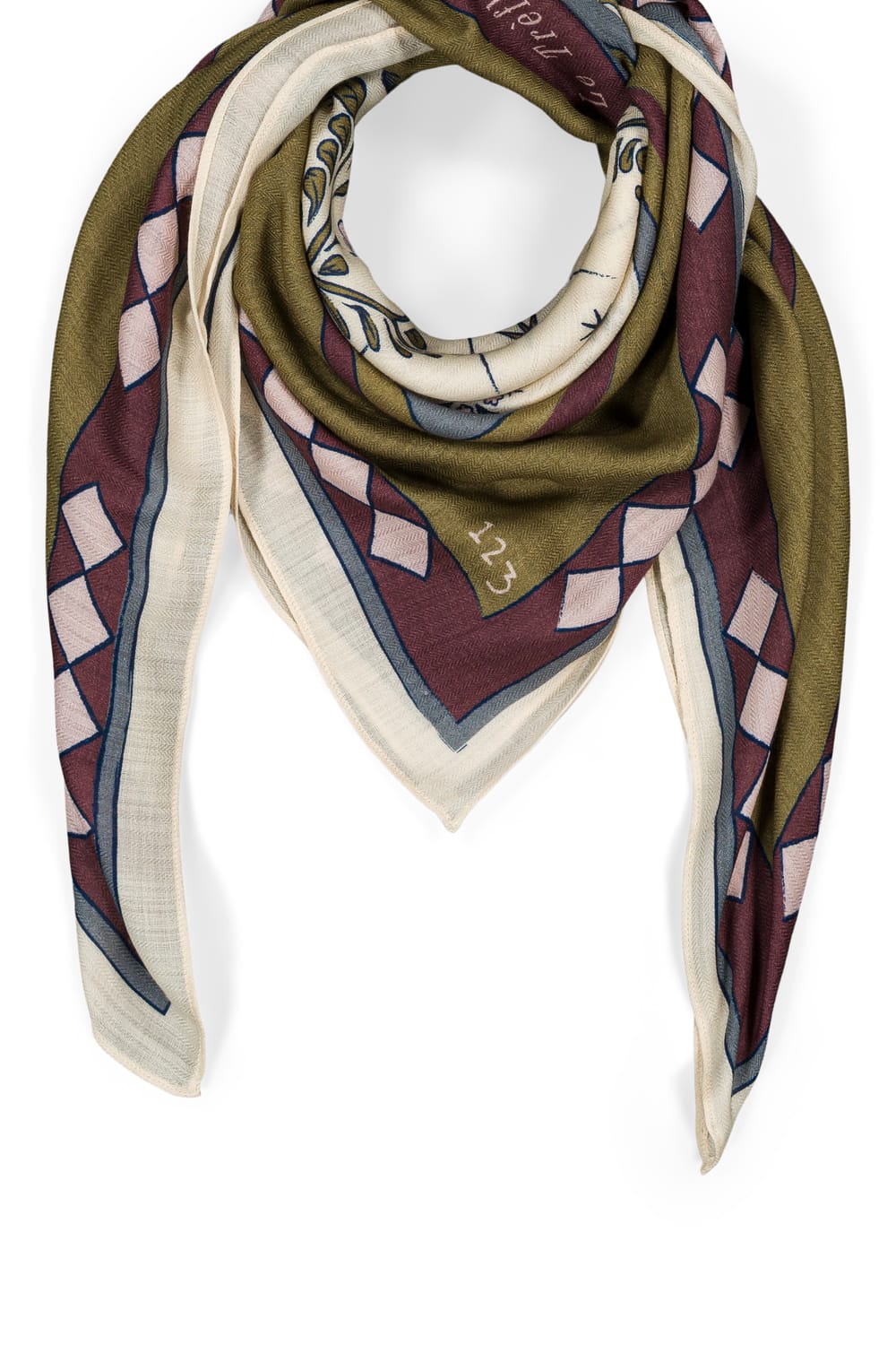 Foulard en 100% laine LOVE PROTECTION x Sophie Trem;${refinementColor}