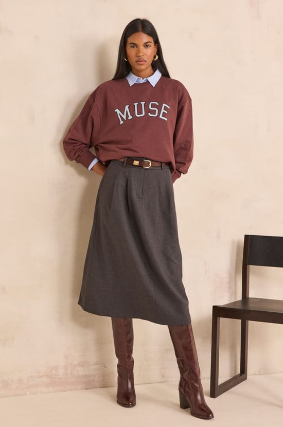 OPHELIE midi skirt;${refinementColor}