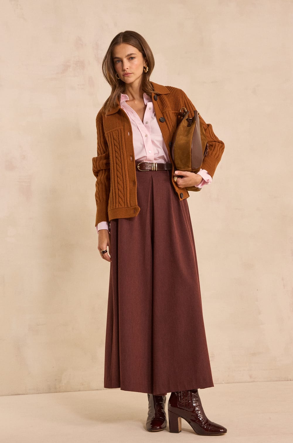 TATIANA extra large cotton trousers;${refinementColor}