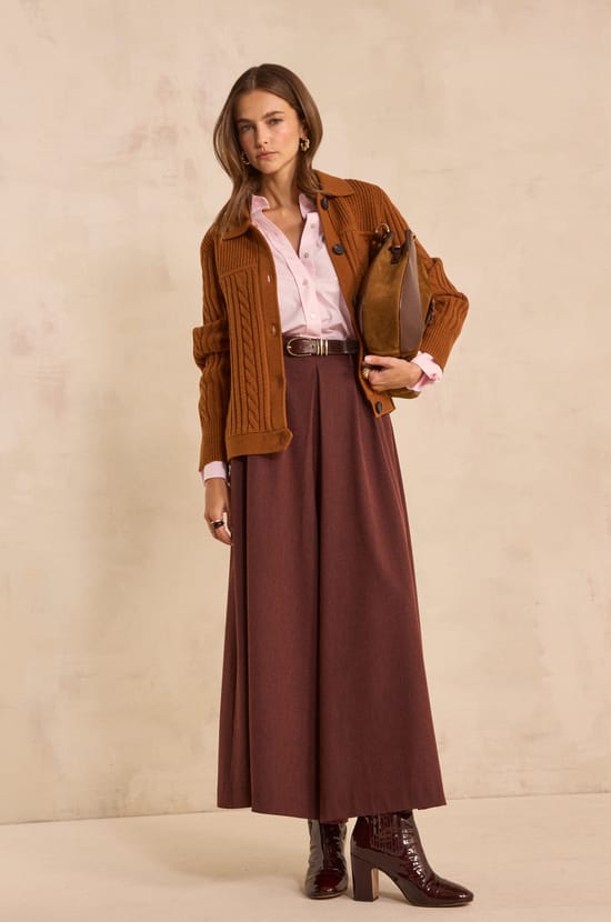 TATIANA extra large cotton trousers;${refinementColor}